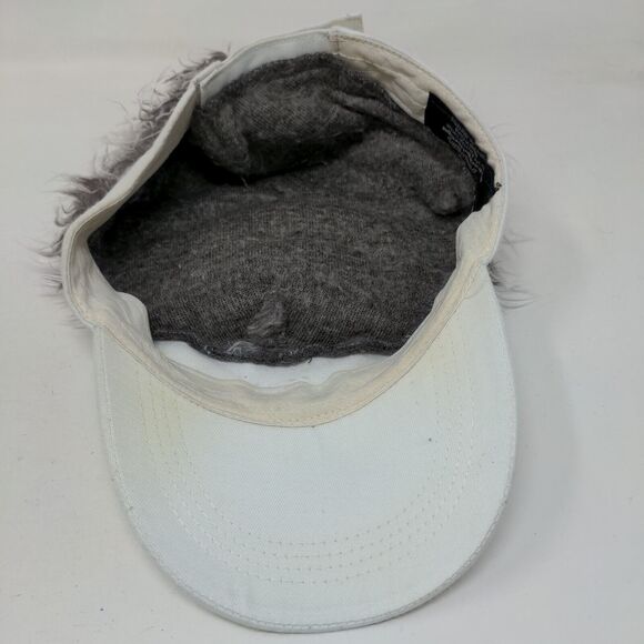 Flair Hair Strapback Sun Visor Hat Hair Wig White One Size Adjustable - Picture 7 of 9